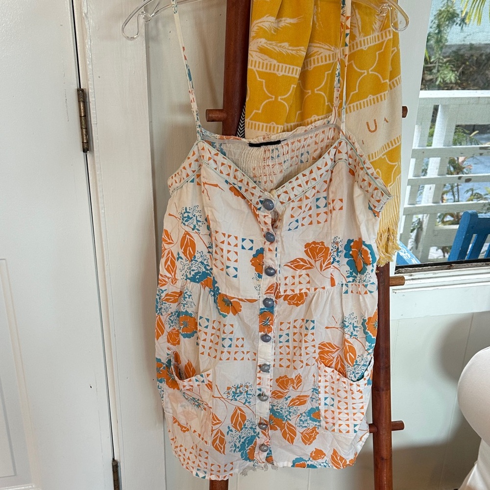 Vibrant Floral Button-Up Women's Blouse